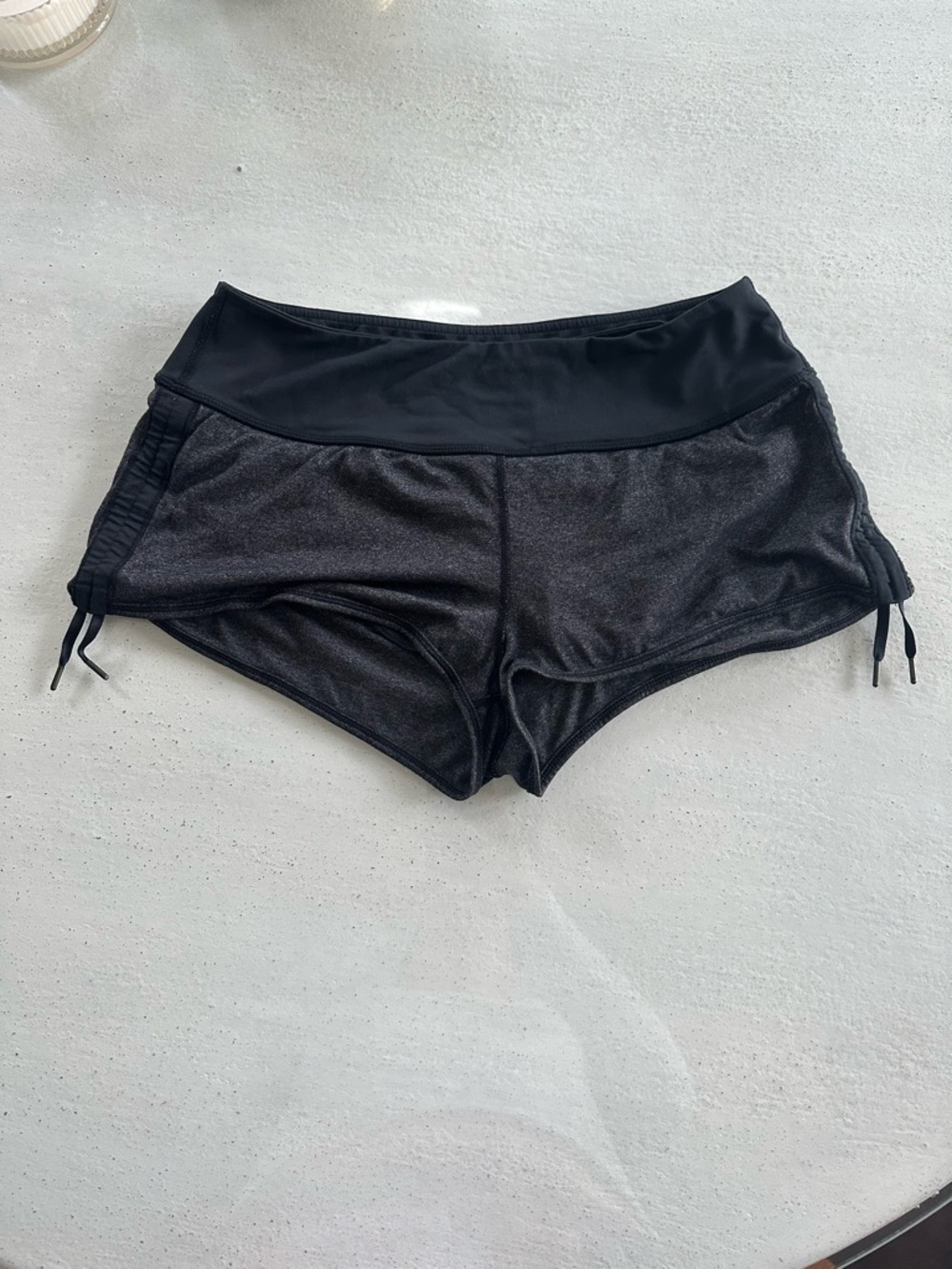 lululemon athletica Black Athletic Shorts with Wide Waistband